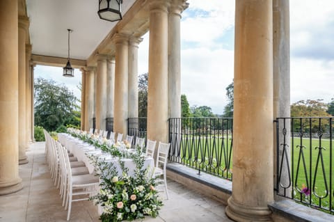 Outdoor wedding area