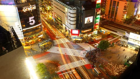 Corner Twin, Non-Smoking, 13 - 19F (Shibuya Crossing View) | View from room