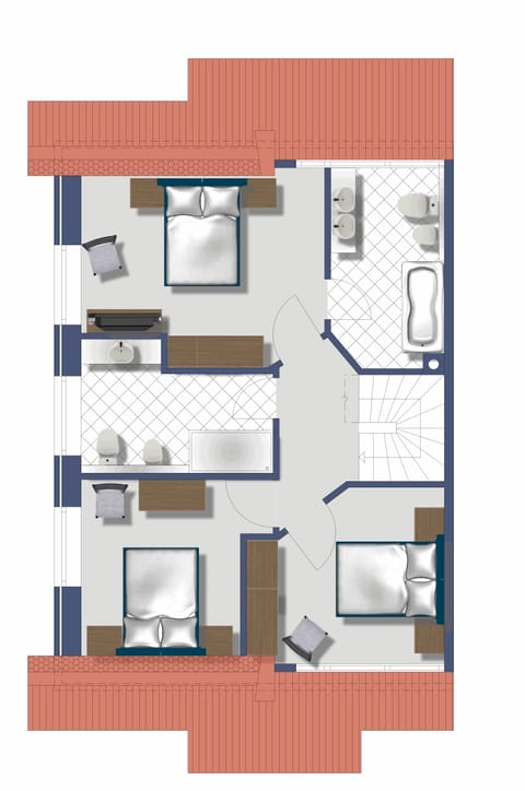 Deluxe House (Bel Air) | Floor plan