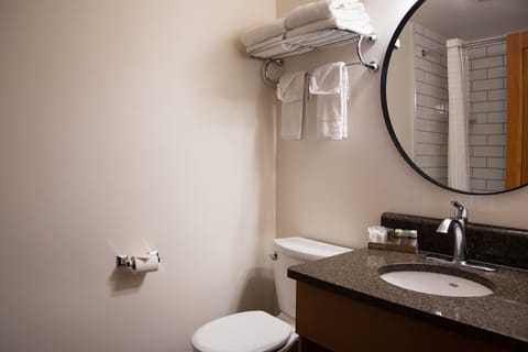 Whistler Room - One Queen, One Sofabed | Bathroom | Shower, eco-friendly toiletries, hair dryer, towels