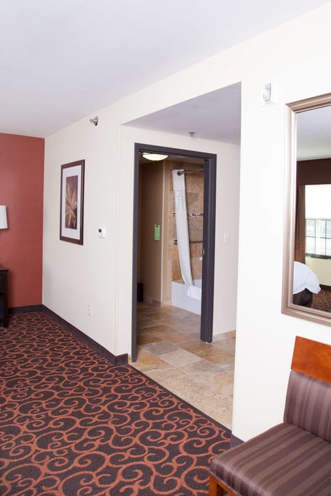 King, Studio, 1 King Bed, Accessible, Bathtub | Bathroom | Free toiletries, hair dryer, towels