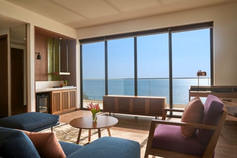 Suite, Balcony, Sea View | Premium bedding, down comforters, minibar, in-room safe