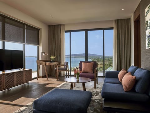 Suite, Balcony, Sea View | Premium bedding, down comforters, minibar, in-room safe