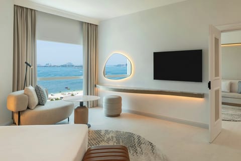 Premium Suite, 1 Bedroom, Sea View | Minibar, in-room safe, desk, laptop workspace