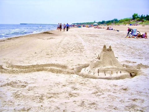 Beach nearby, white sand