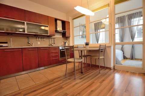 Apartment | Private kitchen | Fridge, oven, stovetop, dishwasher