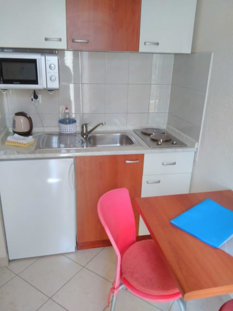 Studio (Studio with Balcony) | Private kitchen | Fridge, electric kettle