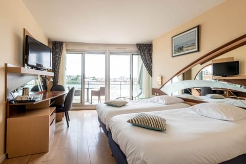 Double or Twin Room, Bay View | Premium bedding, minibar, in-room safe, individually decorated