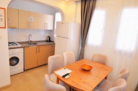 Deluxe Apartment | Private kitchen | Fridge, stovetop, electric kettle, rice cooker