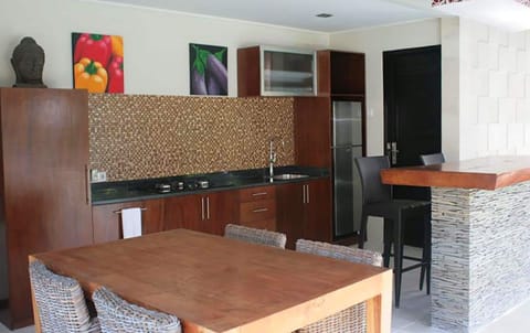 Villa, 1 Bedroom | Private kitchen | Fridge, coffee/tea maker, electric kettle