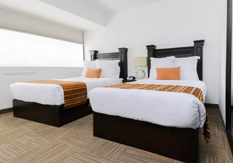 Standard Double Room, 2 Double Beds | Down comforters, pillowtop beds, desk, laptop workspace