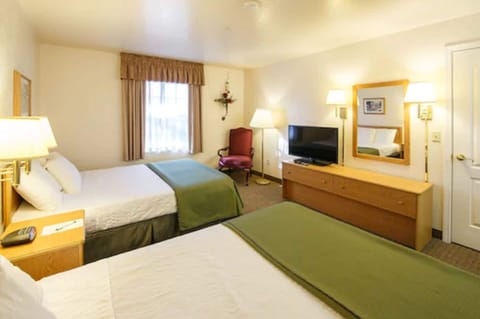 Standard Room, 2 Queen Beds | Desk, blackout drapes, iron/ironing board, free WiFi