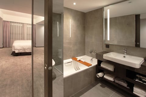 Premium Room | Bathroom | Combined shower/tub, free toiletries, hair dryer, bathrobes