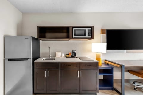 Room, 2 Queen Beds, Non Smoking (Efficiency, Upgrade) | Premium bedding, desk, blackout drapes, iron/ironing board