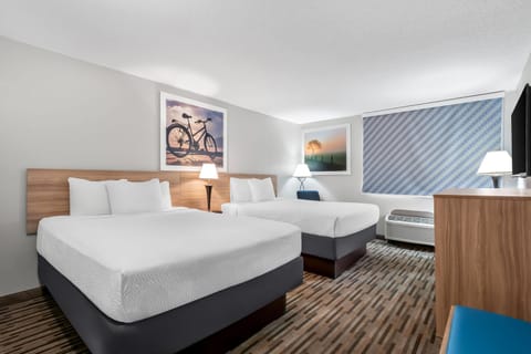 Standard Room, 2 Queen Beds | Desk, iron/ironing board, free cribs/infant beds, rollaway beds