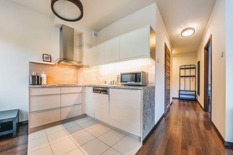 Apartment (20 A) | Private kitchenette | Fridge, electric kettle, cookware/dishes/utensils