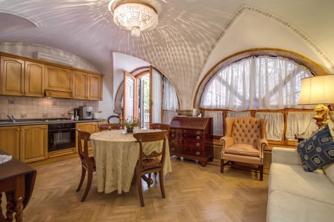 Grand Suite, Terrace | Private kitchen | Fridge, microwave, espresso maker, electric kettle