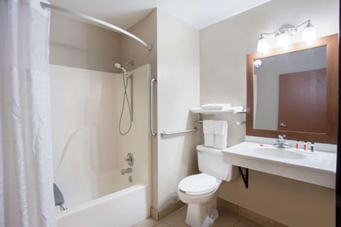 Room, 1 Queen Bed, Accessible, Non Smoking | Bathroom | Combined shower/tub, free toiletries, hair dryer, towels