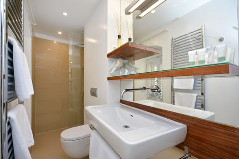 Jetted tub, free toiletries, hair dryer, towels