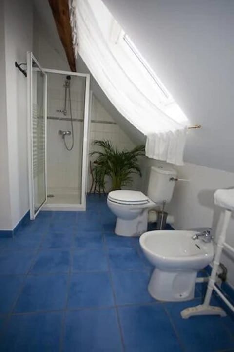 Standard Double Room (La tete dans les nuages) | Bathroom | Shower, free toiletries, towels, toilet paper