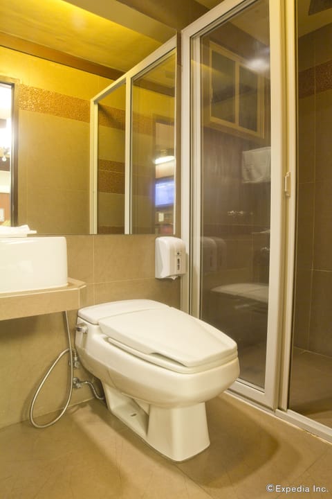 Super Deluxe | Bathroom | Shower, free toiletries, hair dryer, towels