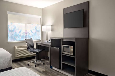 Room, 2 Double Beds, Non Smoking | Premium bedding, desk, blackout drapes, iron/ironing board