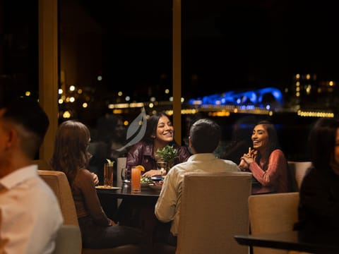 Breakfast, lunch, dinner served; ocean views