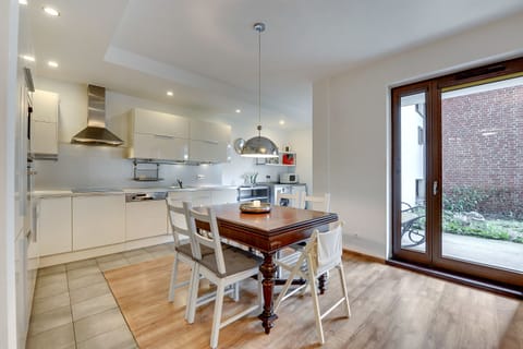 Luxury Apartment, 2 Bedrooms (with garden, 6 adults) | Private kitchenette | Fridge, microwave, stovetop, dishwasher