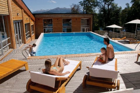 Indoor pool, seasonal outdoor pool, pool umbrellas, sun loungers