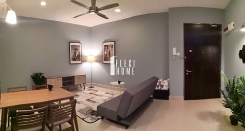 Nordic Theme 1 Bedroom in G-Floor, Cyberjaya (8 hours, 9am-5pm, Work from Home) | Living area | Flat-screen TV