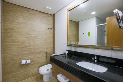 Suite Superior Twin -Não Fumante | Bathroom | Shower, hair dryer, towels