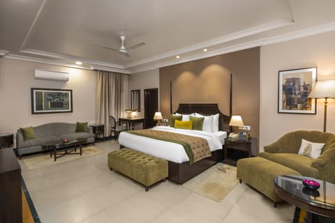 Ganga view Suites | In-room safe, desk, blackout drapes, soundproofing