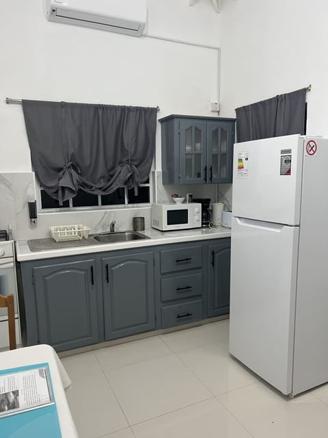 Deluxe Apartment, 1 Bedroom, Kitchen | Private kitchen | Full-size fridge, microwave, stovetop, electric kettle