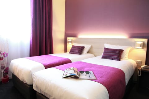 Desk, laptop workspace, blackout drapes, soundproofing