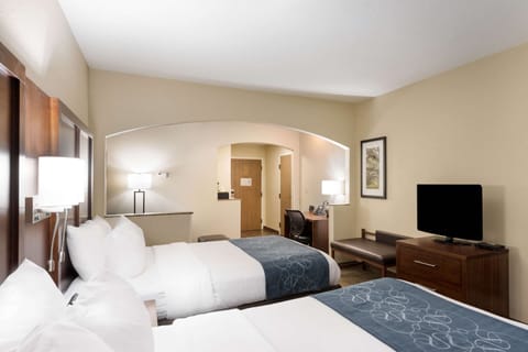 Suite, 2 Queen Beds, Non Smoking | Premium bedding, pillowtop beds, desk, laptop workspace