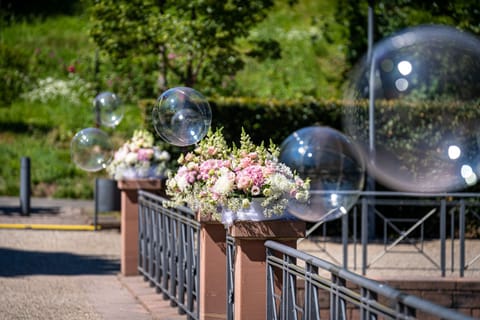 Outdoor wedding area