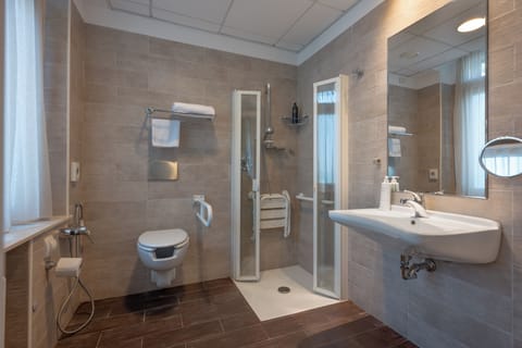 Standard Double Room | Bathroom | Shower, free toiletries, hair dryer, bidet