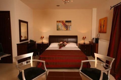 Superior Double Room (Meteora View) | Premium bedding, pillowtop beds, individually decorated