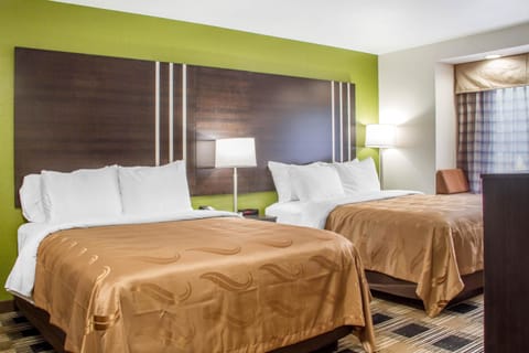 Premium bedding, desk, blackout drapes, iron/ironing board