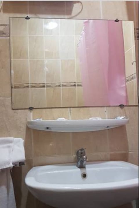 Combined shower/tub, free toiletries, bidet, towels