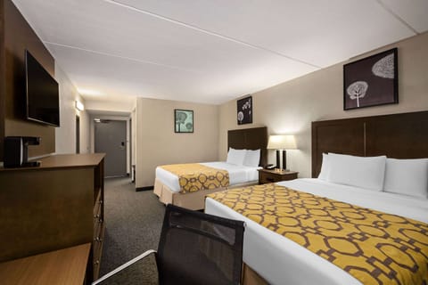 Deluxe Room, 2 Queen Beds, Non Smoking (Atrium View) | In-room safe, desk, blackout drapes, iron/ironing board