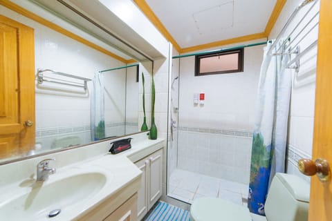 Studio | Bathroom | Shower, free toiletries, towels