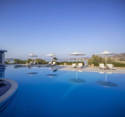 2 outdoor pools, pool umbrellas, sun loungers