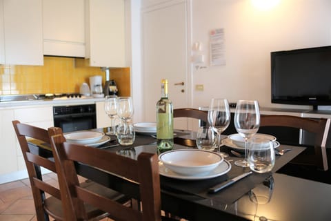 Apartment, 2 Bedrooms, Garden View | Private kitchen | Fridge, espresso maker, coffee/tea maker, electric kettle