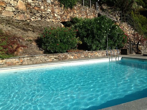 Outdoor pool, open 9:00 AM to 8:00 PM, sun loungers