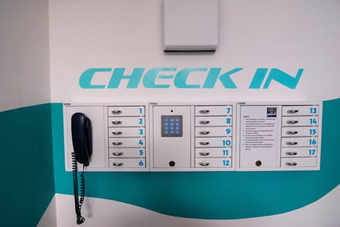 Check-in/check-out kiosk