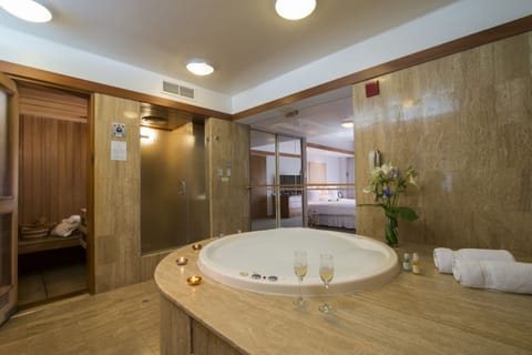 Suite | Bathroom | Free toiletries, hair dryer, towels, soap