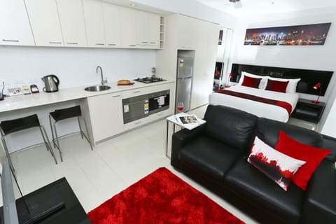 Studio | Living area | 40-inch LCD TV with digital channels, TV