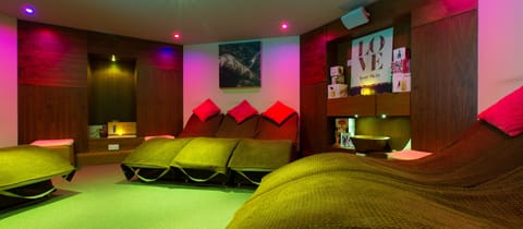 Spa tub, body treatments, hot stone massages, deep-tissue massages