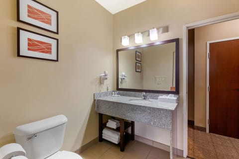 Suite | Bathroom | Combined shower/tub, hair dryer, towels